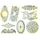 DECALQUAGES A L'EAU STYLE 'TEN' ARGENT