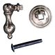 POULET PENDANT EN LAITON, CHUTE 38mm.