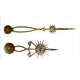 AIGUILLES DE COMTOISE ET MORBIER 110mm. ESTAMPEES - POLIES Style Bp