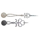 AIGUILLES DE COMTOISE ET MORBIER 105mm. ANTIQUES - Style Ga